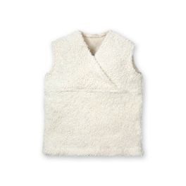 *AKCE* <strong>Výprodej</strong> Bílá vestička BIO bavlna – oblečení pro děti vel. 80